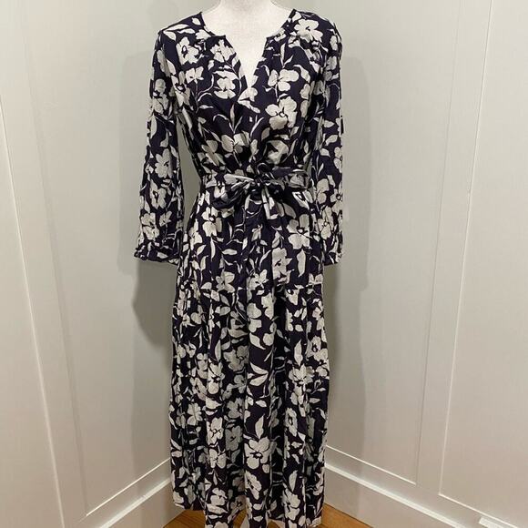 Velvet by Graham & Spencer Belted Floral Midi Dress - Picture 6 of 15